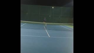 Tennis  Crazy insane slice serve curve like DominicThiem challenge tennis effects [upl. by Ardnad]