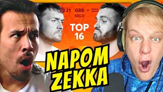 NAPOM vs ZEKKA REACTION GBB21 with indicatorbeatbox [upl. by Vicky]