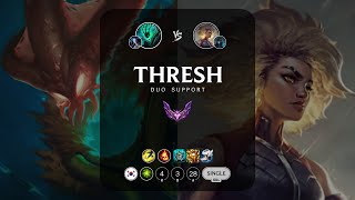 Thresh Support vs Rell  KR Master Patch 148 [upl. by Attenat]