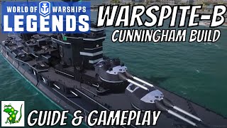 Warspite B Cunningham Build  World of Warships Legends  Guide amp Gameplay [upl. by Otirecul345]