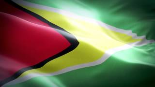 Guyana anthem amp flag FullHD  Гайана гимн и флаг [upl. by Ramar]