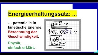 Potentielle Energie  Physik für Mediziner  Physik Grundlagen [upl. by Hannala]