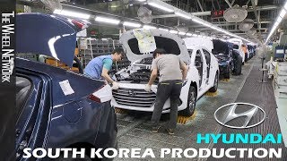 Hyundai Production in South Korea Accent Elantra Ioniq Santa Fe Tucson Veloster [upl. by Wynn632]