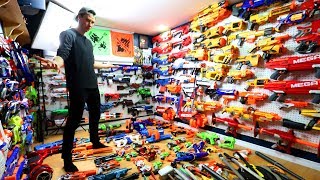 NERF GUN ARSENAL WITH OVER 300 BLASTERS [upl. by Maro50]