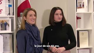 Roberta Metsola  rencontre avec la Présidente du Parlement européen [upl. by Huber339]