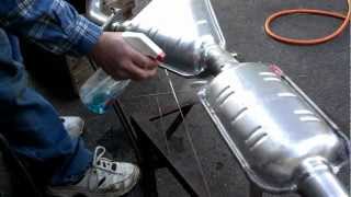 Muffler Brazing with steal [upl. by Yarak417]