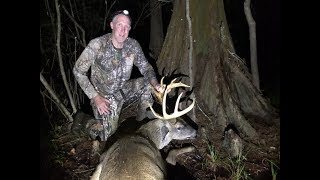 Louisiana WMA 11 Point Whitetail Deer 2018 Trail Cam Footage at end [upl. by Inness]