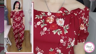 61 REALIZA ESTE HERMOSO ENTERIZO SIN PINZAS NI CREMALLERA TUTORIAL PASO A PASO 🤩 [upl. by Florencia951]