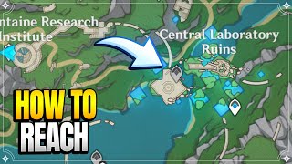 How to Unlock Teleport Waypoint At Central Laboratory Ruins in Fontaine  Puzzles 【Genshin Impact】 [upl. by Onirotciv]