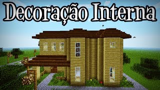 Tutoriais Minecraft Decoração Interna da Grande Mansão [upl. by Cusack435]