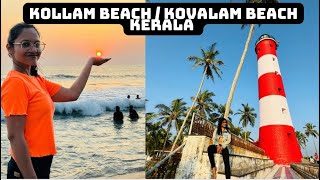 Kovalam Beach Kerala  Must Visit Places In Kerala  kollam Beach KeralaKovalam Beach Complete Tour [upl. by Aig]