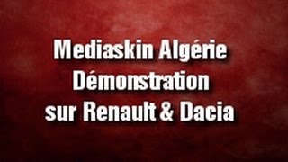 Mediaskin Mediskin V2 démonstration sur système Medianav Renault Dacia Algérie [upl. by Badger]