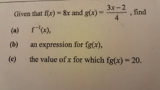 Functions And Composite Functions Exam Questions Part 2 Get A High Score [upl. by Dimitry]