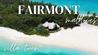 The most LUXURIOUS tent in the Maldives  Fairmont Tented Beach Villa [upl. by Aglo]