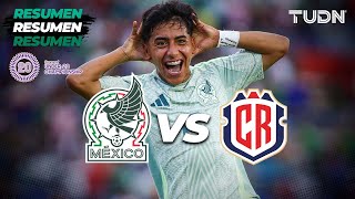 HIGHLIGHTS  México 21 Costa Rica  CONCACAF Sub20 Championship  TUDN [upl. by Ariaz]