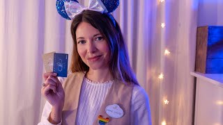 4K ASMR Recepcionista de Hotel Checkin Roleplay Disneyland  Love ASMR en español [upl. by Amihc126]