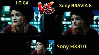 LG C4 vs Sony BRAVIA 8 OLED TV in HDR [upl. by Kentiga]