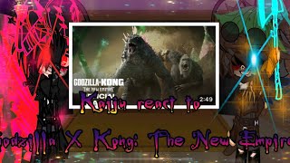 Monsterverse react to Godzilla X Kong The New Empire trailerKaijuGacha Club🦍🦖🦧 [upl. by Geraldina]