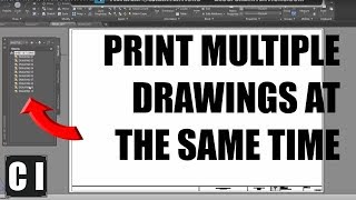 AutoCAD How to create a sheet set and print multiple drawings at once [upl. by Aun]