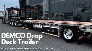 Pulling the DEMCO Drop Deck Trailer  ats americantracksimulator [upl. by Nakashima]