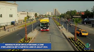 VERSION WOLOF  Nouveau plan de circulation dans la zone d’influence du BRT  Département de Dakar [upl. by Ahsiakal175]