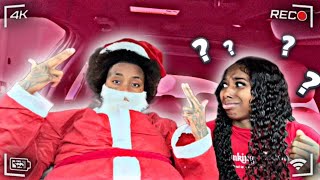 ACTING LIKE A “ HOOD SANTA 🧑‍🎄 “ PRANK ON GIRLFRIEND  🤯  UPSHOERU REVIEW 👟 [upl. by Anidene]