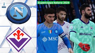 PES 2021 • Napoli Vs Fiorentina • Semifinale della Supercoppa Italia 2024 [upl. by Jorrie542]