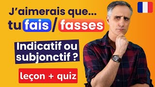 SUBJONCTIF ou INDICATIF   ✔️Niveau Avancé en français [upl. by Hotchkiss]