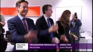 Peter Mandelson and Ben Bradshaw try to dance Politics Show 270909 [upl. by Saidel63]