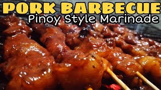 PORK BARBECUE  PORK BBQ MARINADE  HOMEMADE BBQ MARINADE  BARBEQUE MARINADE  HOW TO MARINATE PORK [upl. by Maro]