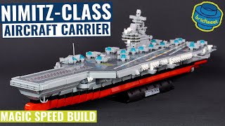 NimitzClass Aircraft Carrier  New Warship Series  Panlos 637009 Speed Build Review [upl. by Mclain]