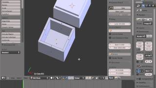 Blender for 3D Printing Hollow box with a hinge 1 of 1 [upl. by Iggep540]