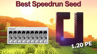 Best SPEEDRUN Minecraft Seed 2024 Bedrock Minecraft 2024 Seeds Bedrock [upl. by Annirtak293]