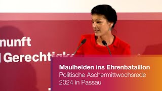 Maulhelden ins Ehrenbataillon  Politische Aschermittwochsrede 2024 in Passau [upl. by Morgen]