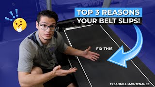 Top 3 REASONS Your belt is Slipping  Treadmill Maintenance [upl. by Itnaihc]