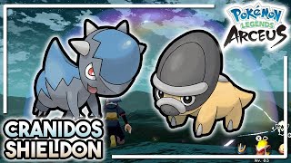 Donde Capturar a Cranidos y Shieldon  Pokémon Legends Arceus [upl. by Orozco]