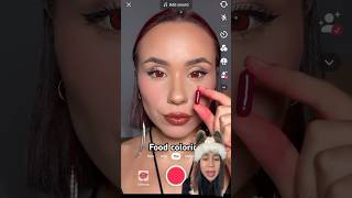 Buat cairan merah keluar dari mulut‼️ makeup makeuptutorial makeuphacks makeupartist [upl. by Borden]