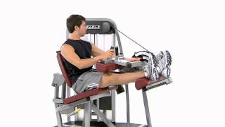 Unilateral Leg Curl  Cybex Eagle Seated Leg Curl [upl. by Murdock]