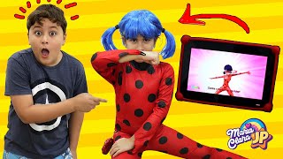 MARIA CLARA E A NOVA BONECA GIGANTE DE VERDADE  Compilação LadyBug Maria Clara e JP [upl. by Rape]