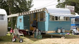 Visiting a Vintage Travel Trailer Resort in Seaview WA [upl. by Amliv]