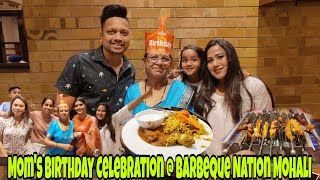 Moms Birthday Celebration barbequenation Phase 5 Mohali  birthdaycelebration birthday mom [upl. by Boeke]