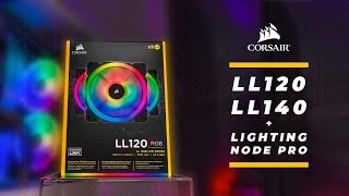 HOW TO Corsair LL120 amp LL140 RGB Fan Easy Installation amp Setup Guide [upl. by Aerol]