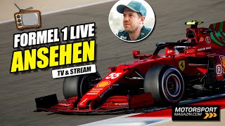 Wo läuft die Formel 1 2021 live im TV amp Stream [upl. by Sofie]