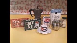 Cuban Coffee and cortadito à la Reaganista  tutorial [upl. by Ynabla]