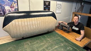 How To  Sewing a Tuck and Roll Seat Cover for my 47 Ford [upl. by Sternberg]