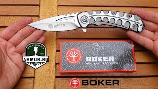 Briceag knife Boker Solingen F86 full metal pocket knife EDC folding knives review [upl. by Streetman33]