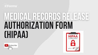 Medical Records Release Authorization Form HIPAA EXPLAINED [upl. by Koralie]