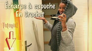 TUTO I ECHARPE à CAPUCHE EN CROCHET I Tracy M Crochet [upl. by Sidwell]