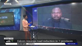 Energy Crisis  Load Reduction vs Load Shedding Prof Sampson Mamphweli weighs in [upl. by Fi]