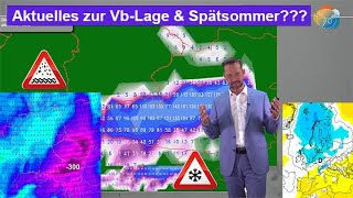 Aktuelles zur VbLage mit Hochwasser amp AlpenSchnee Mittelfristig OstLage dann quotnormalquot bis kühl [upl. by Salli68]